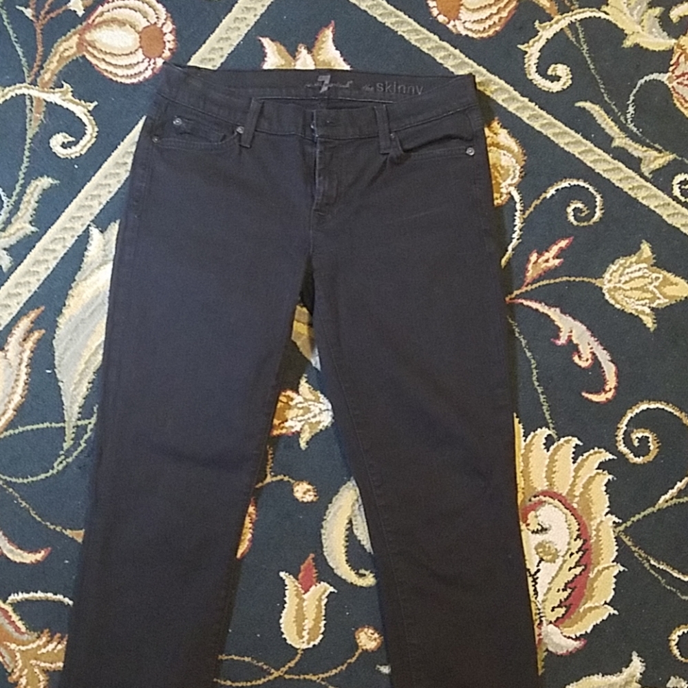 7 For All Mankind The Skinny Black Jean